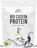 AlpenPower BIO MICELLAR CASEIN-Protein 750 g - 100% reines Casein-Proteinpulver ohne Zusatzstoffe - Hochwertiges Eiweiß Casein-Pulver aus bester Bio-Alpenmilch