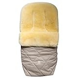 Kaiser Coosy Lammfell Kinderwagen Fußsack, 85 x 45 cm, Universal Passform (ginger)