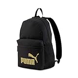 PUMA 75487 Unisex Rucksack, Puma Black-Golden logo, Einheitsgröße