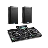 Denon DJ SC LIVE 2 und 2x Alto Professional TS410 - Standalone DJ-Controller mit 7' Touchscreen, Lautsprechern und 2x 2000W 10' Aktiver PA-Lautsprecher mit 3- Kanal Mixer, Bluetooth-Streaming und DSP