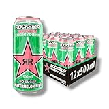 Rockstar Refresh Energy Drink 500ml - Watermelon Kiwi 12 x 500ml