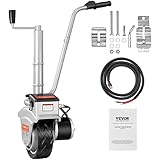 VEVOR Anhänger Stützrad 12V Elektrische Rangierhilfe Max. Anhängelast 2268kg Eletrischesstützrad 30,5-63cm Höhenverstellbar 6,7m/min Geschwindigkeit 20,3cm Vollgummirad Trailer Hänger Wohnwagen