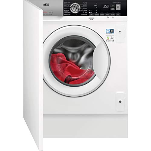 AEG L7WE8471BI Einbau-Waschmaschine vorne A mit Wäschetrockner - Waschmaschinen mit Wäschetrockner (Frontlader, integriert, links, Drehknöpfe, LED)