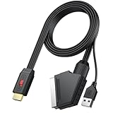 Neoteck SCART zu HDMI Konverter 1080P Adapter - Unterstützt 16:9/4:3 Konvertierung Mit 150cm Kabel für DVD VHS VCR