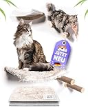 BELATTY PETS® Kletterwand Katzen, 2 x extra Flauschige Klettverschluss-Decken, Katzen Hängematte die waschbar sind. Schenke deiner Katze den perfekten Ruheplatz.