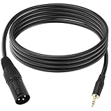 MLWSKERTY Ausgewogene 3 5 Mm Bis 3 Pin Kabel Kabel Haltbarkeit Metallstopfen Für Mikrofone Mixer Und Rekorder Breite Anwendungen