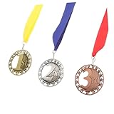 VANZACK 3Stücke Sportmedaille Zum Aufhängen Wettbewerbsmedaille Für Sportveranstaltungen Und Wettkämpfe Medaillen Für Ehrungen Und Auszeichnungen