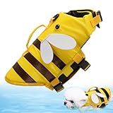 Hundeschwimmwesten für Bootfahren, wasserdichte Hunde-Wasserweste mit Griff, modischer Badeanzug, Haustier-Schwimmweste mit Schnellverschluss-Schnalle für Wassersport