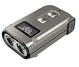 Nitecore TINI 2 Titanium, kleine Taschenlampe, USB-C-ladbare LED-Taschenlampfe, 500 Lumen in 5 Stufen, bis 600 h Leuchtdauer