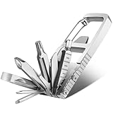 Uadme Multitool Werkzeug, 12 in 1 Multifunktions Taschenmesser, Multifunktionsmesser Edelstahl Outdoor Schraubendreher Bit, Tragbares Taschenwerkzeug, Geschenke für Männer