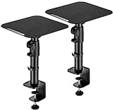mywall Tischhalterung HS30L Universelle Lautsprecher Tischhalterung, Neigbar +/-15° mit Einer Belastung bis zu 15 kg, schwarz, 2 Ständer für Lautsprecherboxen