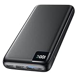 Power Bank 27000mAh Externer Akku - SOARAISE 22,5W Powerbank PD USB C Tragbares Ladegerät Akkupack mit 4 Ausgänge & LED Anzeige für Handy Tablet