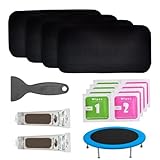 Blogiiup Trampolin -Fixierkit, Trampolinreparaturkit Rechteckige Klebstoff -Patch -Reparatur -Set Sprungmatte Fixing mit Kleber, Zelt