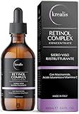 •100ml• Retinol Serum, mit Niacinamid, Hyaluron & Vitamin C, Serum Gesicht, Anti-Falten für Skincare von Damen & Männer