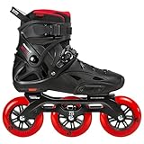 Powerslide Inline Skate Imperial Black Red 110, für Urban und Fitness, für Damen und Herren