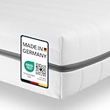 Sleepneo Matratze 140x220 - Ergonomische Kaltschaummatratze - 7 Zonen Matratze - Matratze H2 H3 - Oeko TEX Zertifiziert - Waschbarer Bezug - 2in1 Matratzen Härtegrad - atmungsaktiv - Höhe 15 cm