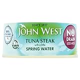 John West No Drain Thunfisch Steak Quellwasser, 110 g