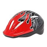 JAMARA 460632 - Kinder Fahrradhelm M - geprüft nach der Europäischen Radhelmnorm EN 1078, leicht, hohe Schlagfestigkeit, Schnellklick-Verschluss, für Kopfumfang 52-55 cm, rot
