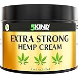 5kind Extrastarke Hanfcreme 200 ml – Hochdosiertes Hanf Gel und Arnikacreme – Wirkt gegen Rückenbeschwerden & Muskelkater, beruhigt Füße, Knie, Nacken, Schultern – Mit natürlichen Extrakten