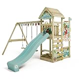 Disney's Vaiana Adventure Spielturm von Wickey - Klettergerüst, Kletterturm, Gartenspielgerät für Kinder - Outdoor Garten Spielplatz aus Holz mit Sandkasten