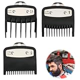 Aufsätze Haarschneidemaschine 3er Set Haarschneider Wahl Aufsätze 1.5mm 3mm 4.5mm Kompatibel mit Wahl Haarschneide Ersatzteile Metallclip Barber Set Tools Aufsätze Ersatzteile Premium Clipper Guards