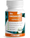 Bio Oreganoöl Kapseln 60x - optimal hochdosiert mit 80 mg Carvacrol pro Kapsel - griechisches Oreganoöl aus kontrolliert biologischem Anbau - laborgeprüft mit Zertifikat - Vorratspackung für 60 Tage