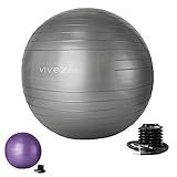 Vivezen - Yoga-, Fitness-, Gymnastik- und Schwangerschaftsball aus rutschfestem PVC