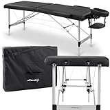 HABYS Nadia 2 Zonen Massageliege, Massageliege Klappbar, Massagetisch, Massagebank, Vollausstattung, 185 x 60 x 80 cm, Belastung bis 250 kg, MDR-Zertifizieriung