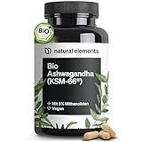 Bio-Ashwagandha - KSM-66® Premiumrohstoff (180 Kapseln mit überdurchschnittlicher Reichweite) - original indische Schlafbeere - natürlich, laborgeprüft, vegan, hochdosiert