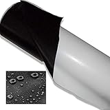 Flexible Teichfolie, pannensichere Silagefolie für Landwirtschaft, Teich, Gewächshaus, Anti-Durchsickern, 0,12 mm, PVC, schwarz-weiße Membran, 10 x 20 m, langlebige, wasserdichte Auskleidung für