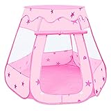 MOOKLIN ROAM Baby Spielzelt, 115 x 93cm Pop Up Zelt Baby Kugelbad Kinder Bällepool Outdoor mit Aufbewahrungsbeutel für Drinnen und Draußen, Bällebäder Plastikbälle (Bälle Nicht Inbegriffen) - Pink