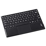Eighosee Schlankes 25,4 cm (10 Zoll) kabelloses QWERTY + Touchpad für Windows Android