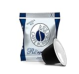 Caffè Borbone Kaffee Kapseln Respresso, Blaue Mischung - Kompatibel mit Häuslichen Kaffeemaschinen Nespresso , 100 stück(1er Pack)