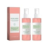 Rosenwasser Gesichtsspray Spray, Rosen-Gesichts-Feuchtigkeits-Spray, tiefgründige Hydratation, Beruhigt und repariert die Haut, Haut helle, 120ml (2)