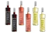 Bree Free - Alkoholfreier Wein Probierpaket - Rot, Rosé, Weiß - 6x0,75l