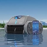 WYBOT Poolroboter Akku Kabellos für 180 Min., Poolsauger Bodensauger für Pools bis zu 120 m², Pool Robotersauger mit Akku (15000-mAh), 3-Antriebsmotoren, App mit intelligenter Pfadplanung