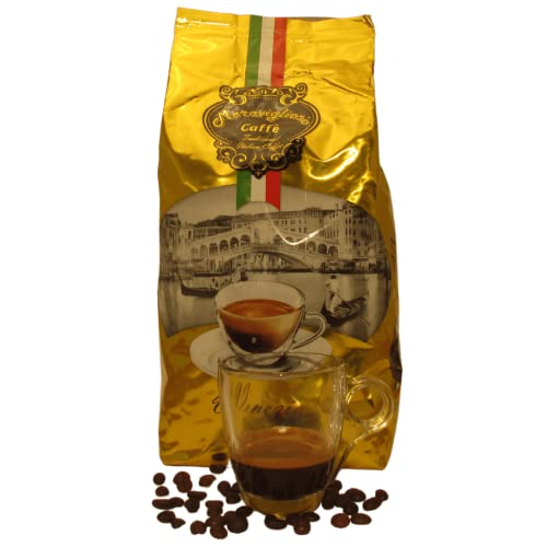 Meraviglioso Caffè Kaffeebohnen 1kg | Espresso bohnen italien | Kaffebohnen Mischung Venezia