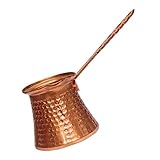 Hohopeti Retro Türkische Kaffeekanne aus Hitzebeständigem Material Kompakter Vielseitiger Kaffeekocher für Kaffee Tee und Milch Langlebig und Sicher für Heiße Sowie Kalte Getränke