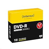 Intenso DVD-R Rohlinge, Printable, 4,7GB, 16x Speed, 10er Slim Case