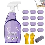 Dr Clean Sprühreiniger für Backöfen, Drclean Spray Ofenreiniger mit konzentrierten Reinigungstabletten, Reinigungssprays für sofortige Fleckenentfernung, Allzweck-Reiniger-Sprays für Zuhause & Outdoor
