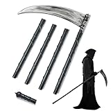 QIGHLIS Halloween Sense, Sensenmann Sense Halloween Waffe Sensenmann Sichel Todessense für Kostümparty Karneval Halloween Party Cosplay Sensenmann Kostüm Zubehör