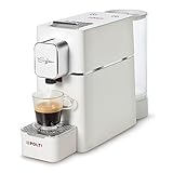POLTI Coffea S15W Espressomaschine, kompatibel mit E.S.E. Pads 44 mm, 0,85 l Tank, Pumpendruck 19 Bar, weiße Farbe