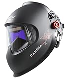 Optrel Panoramaxx Hybrid Black - Automatik Schweißhelm mit Laserschutz, XXL-Panoramasichtfeld, True Color Optik und IsoFit® Kopfband für professionelles Schweißen und höchste Sicherheit
