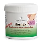 CristinenMoor HornEx! Hornhaut & Schrunden Balsam mit 25% Urea | 200ml | Fußcreme | entfernt zuverlässig überschüssige Hornhaut | normalisiert rissige, sehr trockene Fersen