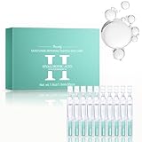 Soleneva Hyaluron 30 Stück Serum Ampullen - Hyaluronsäure Gesichtsserum für Strahlende Haut - Anti Aging Hyaluronic Acid Serum Frauen - Feuchtigkeitspflege und Reparieren Seren Gesicht mit Hyaluron