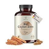 BIONUTRA® Bio Ceylon Zimt Kapseln hochdosiert, 1200 mg Tagesdosis, rückstandskontrolliert, deutsche Herstellung, vegan, laktose- & glutenfrei, ohne Zusätze, Zimt Ceylon, 270 Kapseln x 600 mg