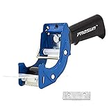 Handheld Klebebandabroller, mit extra Klinge Verpackung Karton Cutter, Paketklebeband Paketbandabroller Packband Paketband Papierklebeband Abroller Handabroller Kleberoller Klebebandspender,Blau