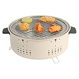 Fravsiu Tischkohlengrill, Grill | Tragbarer Smoker Grill für Smoker | Outdoor Holzkohlegrill Tischgrill für Camping im Freien