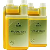 NURA HORSE SUPPLEMENTS - Stoffwechsel Liquid Vitalquelle 2er Set Ergänzungsfuttermittel im Doppelpack