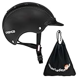 RL24 - Casco Kinder Reithelm Choice Turnier inkl. Schutzbeutel | ergonomische Reitkappe für Mädchen & Jungen | Helm zum Reiten, Fahrrad- & Skifahren | Reiterhelm in Schwarz | Größe S (52-56 cm)